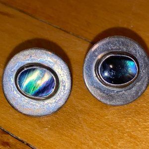 Vintage Semiprecious Moonstone Antique Earring Studs